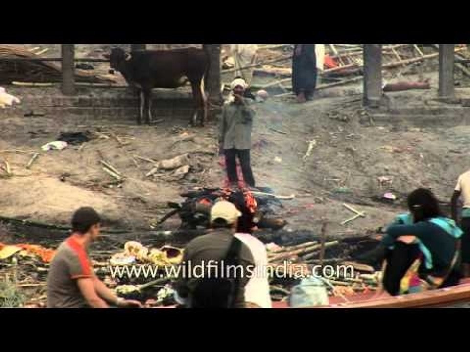 Cremation ghat in Varanasi - Uttar Pradesh