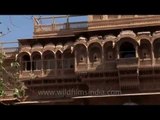 Meticulously carved balconies inside Jaisalmer Fort - Rajasthan