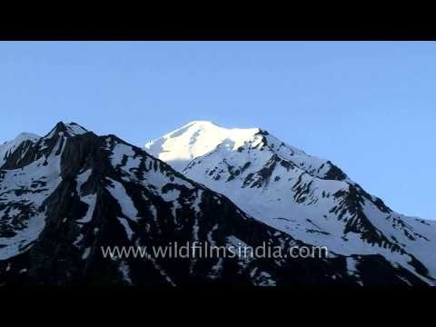 Swargarohini III peak and Jamdar Bamak glacier as seen from Har-ki-dun