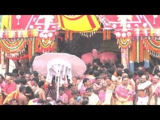 Deity being taken inside the Chariot - Chariot Festival