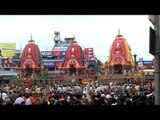 Decorated chariots of deities on the ocassion of Rath Yatra