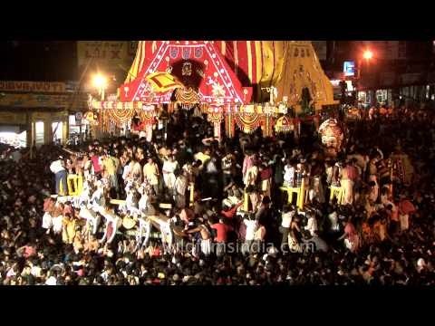 Devotees throng streets of Puri during Rath Jatra - Odisha