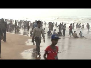 Puri Beach - one of the most crowded in India!