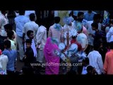 Devotees gather to witness the Jagannath Rath Yatra, Puri