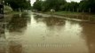 Rain-flooded roads in Delhi
