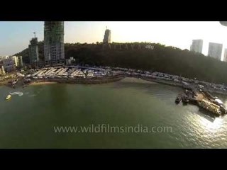 Pattaya City Bay, Thailand : aerial footage