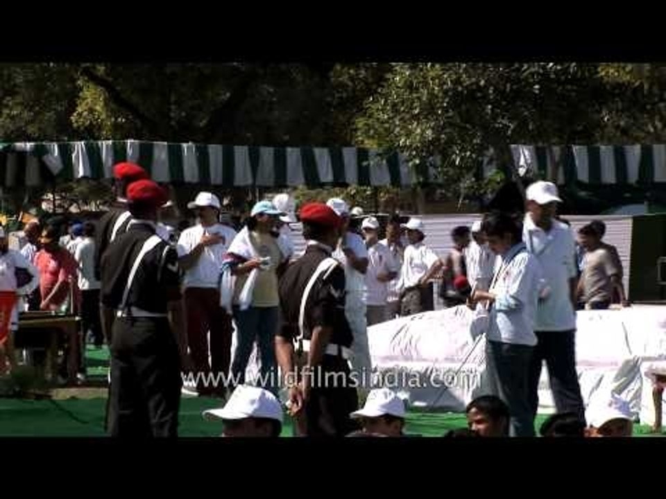 End of program : Military World games at India Gate