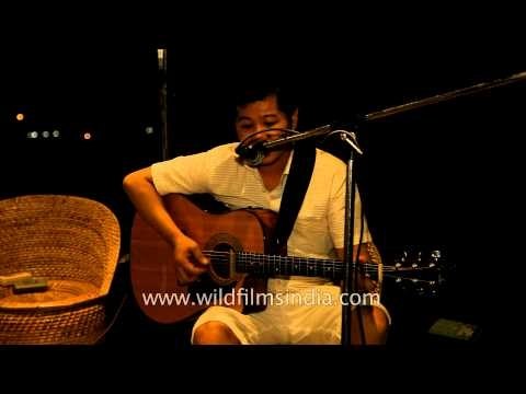 Guitarist Kapil Chetri at Dzukou restaurant, Delhi