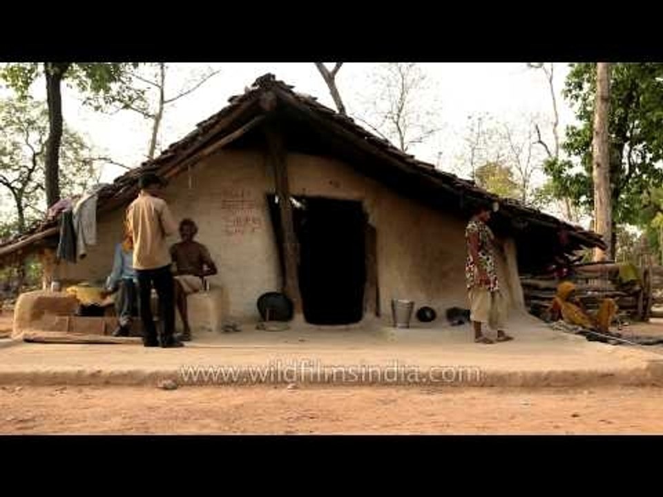Traditional mud house in the remote village near Panna, MP