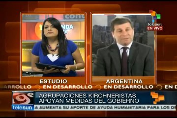 "Argentina: Patria o Buitres": acto en apoyo a Cristina Fernández