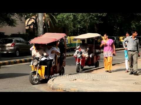 Electronic rickshaws becoming popular in Delhi