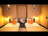 Luxurious bedroom at Kings Lodge, Bandhavgarh