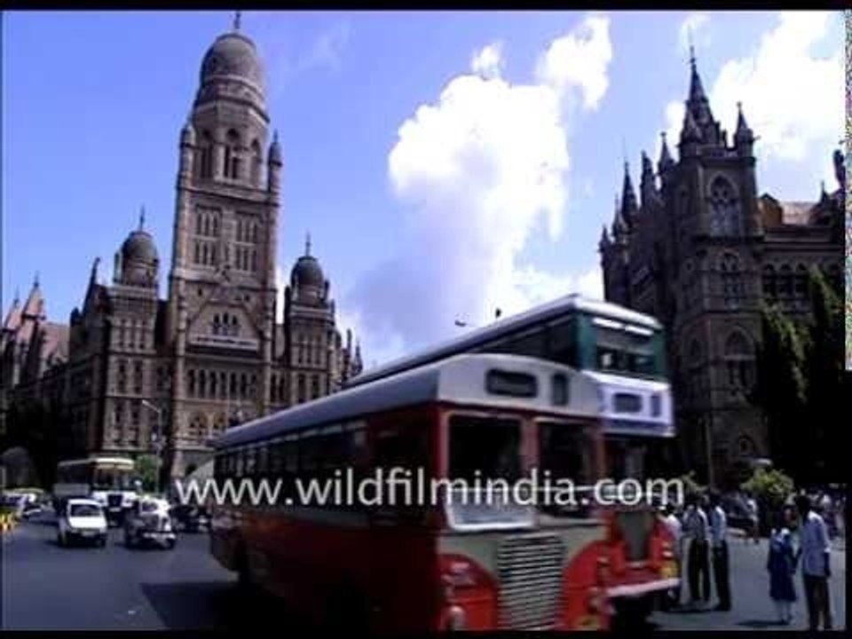 Victoria Terminus Train Station in Bombay