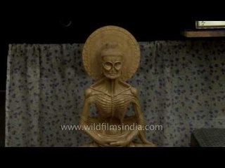 Buddha statues for sale at a shop in Sarnath