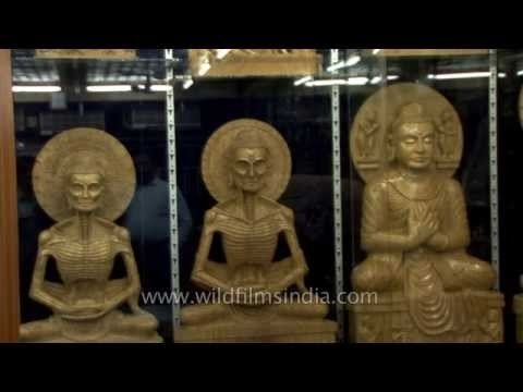 Buddhist artifacts for sale at a shop in Sarnath - Varanasi
