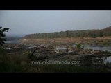 Ken River flowing through the forested hills of Panna National Park