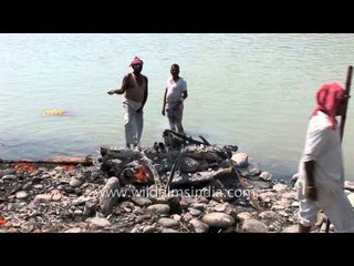 Human corpse completely burned to ashes