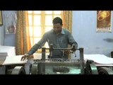 Central braille press: this is how manual braille printing machine works