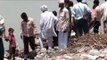 Indians cremating a dead body at a cremation ground