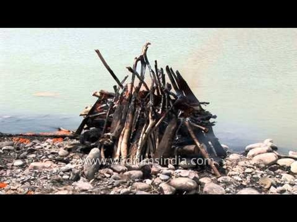 Practice of cremation of the dead - Haridwar