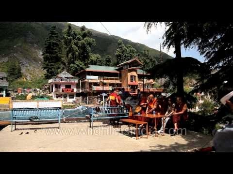People taking holy dip in the fresh water pond of Bhasunag Temple