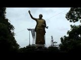 Bronze statue of Swami Ramananda Tirtha in India