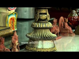 Inside Padmasambhava shrine room of Mindrolling Monastery