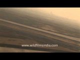 Sahara plane taking off from Delhi Airport