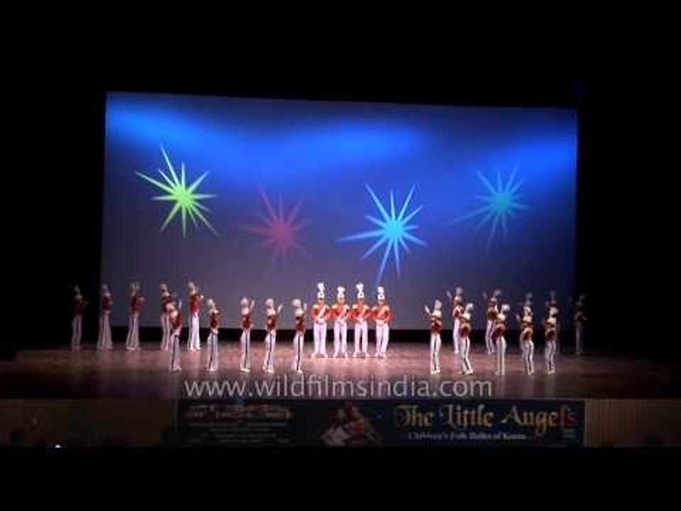 'Little Angels' from the Republic of Korea performing in Delhi