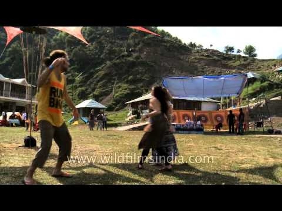 Young music and dance lovers at Himalayan music festival