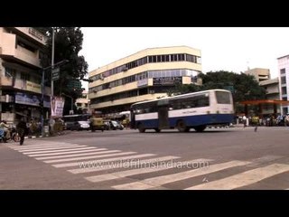 Busy street in Bengaluru City