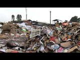 Paper waste collected for recycling process in India