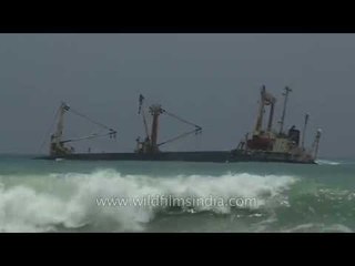 Mystery ship abandoned along Andamans and Nicobar coast!