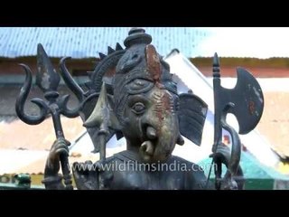 Visitors at Bhagsunag temple, McLeod Ganj