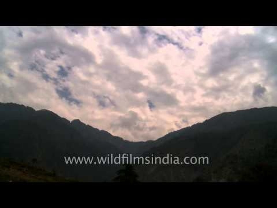 Moving clouds at dusk - Bhagsunath, Dharamshala