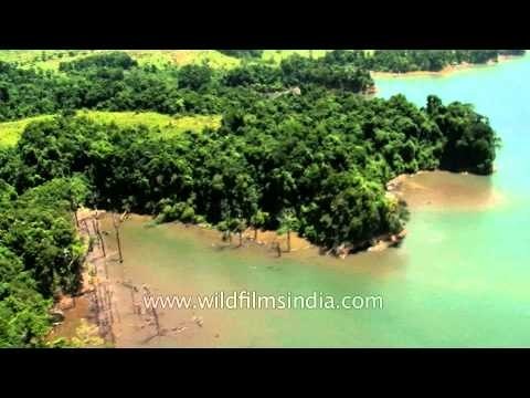 Aerial view of the Andaman and Nicobar Islands Territory
