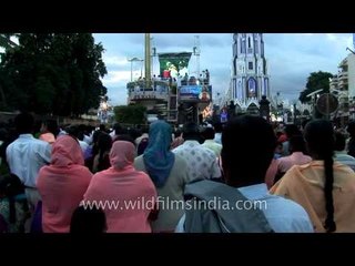 Devotees thronged St. Mary's Basilica in Bangalore