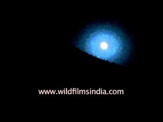 Blue Moon peeks over behind Indrahar pass near Dharamshala