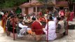 Devotees performing havan rituals at Naina Devi Temple, Nainital