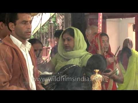 Devotees offering prayer at Naina Devi Temple, Nainital