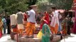 Devotees circling the havan at Naina Devi Temple, Nainital