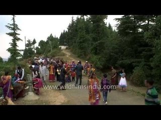 Kumaoni 'baraat' procession under way