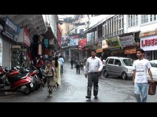 Street scene of Mussoorie, Dehradun