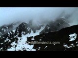 Snow covered mountains of Kedarnath