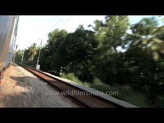 Train journey through Kerala