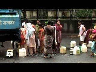 Water tanker relief for thirsty masses of Delhi