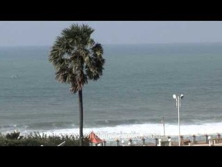 Panoramic view of Kanyakumari sea shore - Tamil Nadu