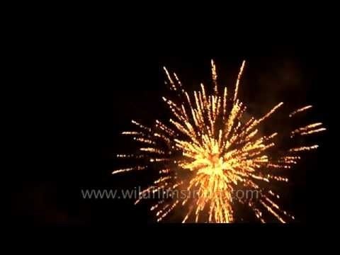 Fireworks during Nanda Devi Mahotsav - Nainital