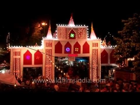 Crowd witnessing Nanda Devi Mahotsav, Nainital