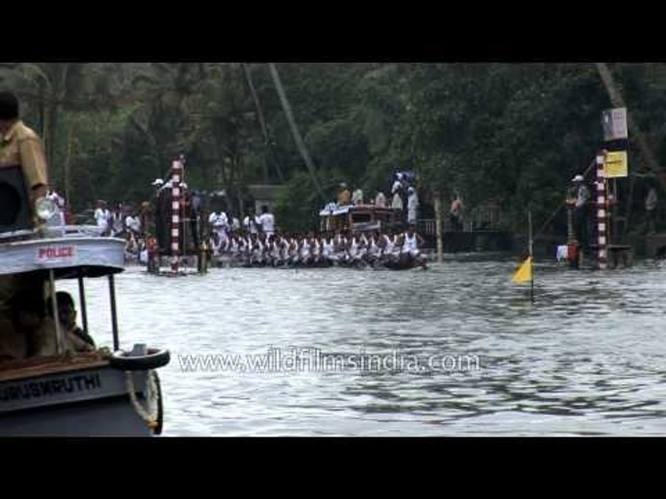 Participants gear up for the Nehru Trophy Boat Race